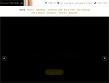 Tablet Screenshot of crownhotel-bawtry.com
